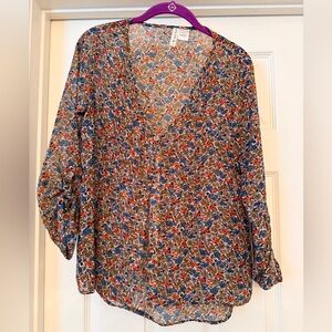 Full tilt Floral Button down Blouse